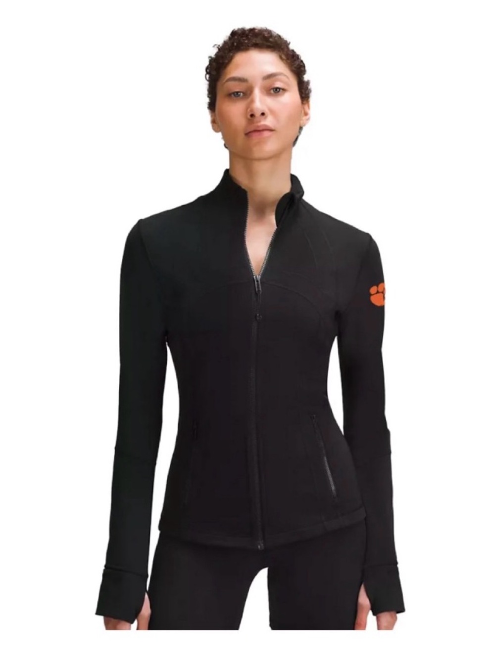 Lululemon Womenโs Define Jacket with Clemson Logo in Black Size 10